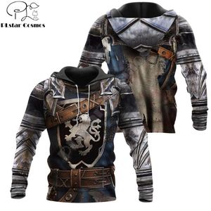 3D Parted Chainmail Knight Armor Men для женщин Hoodie Knights Templar Harajuku мода куртка пуловер унисекс косплей толстовки