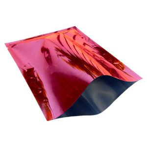 200 шт. 6 * 9см красный алюминиевый милар фольга термоэлепное уплотнение от верхней части упаковки пакета маска для лица