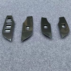 Para o veículo de Condução À Esquerda Para Toyota RAV4 2019 2020 Car Armrest Window Switch Lifting Cover Trims Auto Styling Acessórios 4pc