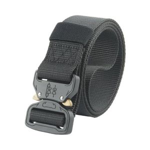 125cm 4 Color Tactical Belt Men Outdoor Adjustable Heavy Duty Tactical Waist Belts Molle Padded Patrol Waist Belt Hunting Accessories