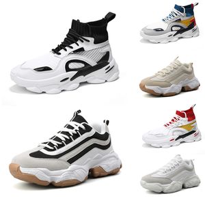 TOP Kalite ayakkabı erkekler Chaussures Nefes çorap ayakkabı Platformu erkek eğitmenler Atletik Spor baba Sneakers bağbozumu 39-44 Stil 5 çalıştıran