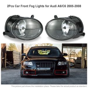 Audi A6 C6 için Freeshipping Bir çift araba ön sis farları LED lamba 2005 2006 2007 2008 4F0941700