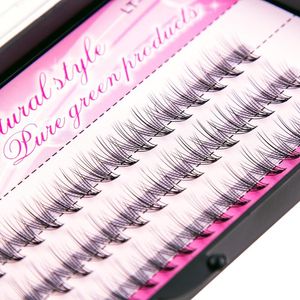 OSHIONER Natural Fake Eye Lashes 60pcs 8 10 12 14mm Makeup Individual Cluster Eye Lashes Grafting Fake False Eyelashes