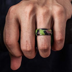 Сплошные камуфляжные цветовые спортзал спортивные кольца Силиконовое кольцо мягкие женщины мужские колец