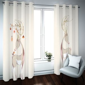 personaliza blackout 3D Cortina de impressão Janela cortinas para sala de estar Quarto ktchen cortinas da janela de animais