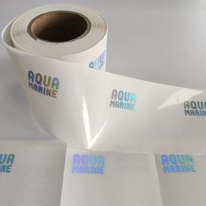 Etichetta trasparente personalizzata con logo ologramma lamina trasparente adesivo stampa impermeabile stampa olografica t adesivi adesivi