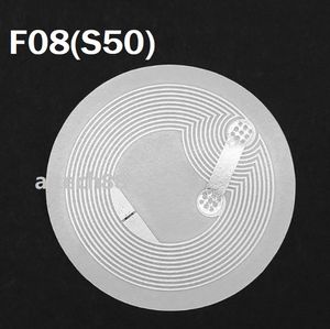 25mm Boş NFC Sticker 1 K F08 Çıkartmalar 13.56 MHz ISO14443A RFID Etiket Akıllı KeyTag Kart NFC Okuyucu için 1000 adet