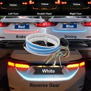 1 Adet 1.2m 12V Araba Dört Renk Akış Tipi 36 LED Araç Altı Şerit Su geçirmez Fren Sürüş Dönüş Sinyal Işık