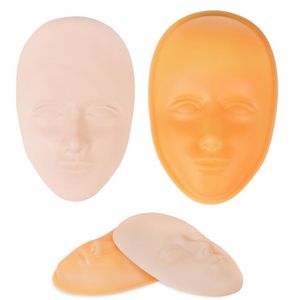 Silicone 5D Practice Mannequin Head for Permanent Makeup Training - Tattoo Skin Model for Lips & Eyebrows, Reusable