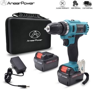 21v Electric Screwdriver Battery Screwdriver Mini Power Tools Electric Drill Cordless Drill High Quality 1500Ma Battery Capacity T200801