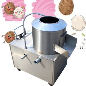 1500W Sıcak Ticari Elektrikli Patates Soyunma Makinesi Paslanmaz Çelik Tam Otomatik Taro Zencefil Patates Soyma Makinesi