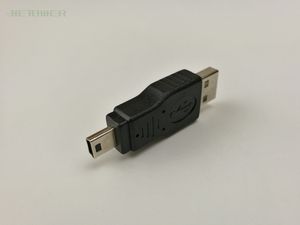 300 Stück / Großhandel 2.0-Stecker auf 5-poligen Mini-USB-Stecker, geeignet für MP3-Kamera, Auto-Aux-Flash-Kartenleser, Tastatur und Maus