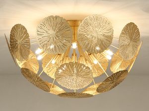 LED-Beleuchtung Pendelleuchten Innenbeleuchtung Kreative Luxus Lotusblatt neue chinesische Deckenleuchte Hotel Gästezimmer Kronleuchter MYY