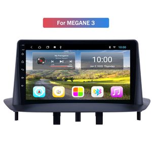 Araba DVD Video Oynatıcı Multimedia Android Kafa Ünitesi için Megane 3 Oto Radyo Stereo Ses LCD Dokunmatik Ekran