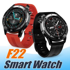 F22 Bluetooth Smart Watch Cardiofrequenzimetro Monitoraggio della pressione sanguigna Sport Fitness Tracker Orologio multifunzione con scatola al minuto