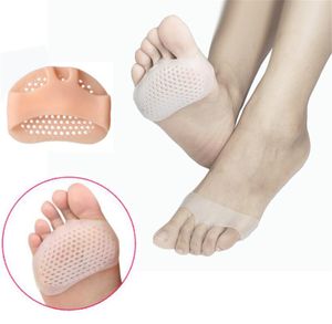 Silicone Forefoot Metatarsal Pads alívio da dor Órteses Pé Massagem Anti-derrapante Protector salto alto Elastic Almofada Cuidados com os pés