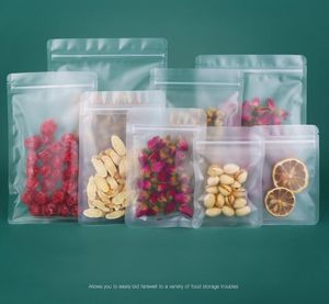 1000 adet Buzlu Yüzey Temizle Plastik Parti Ambalaj Çanta Kılıfı DOY PAKET Çanınabilir Gıda Depolama Ambalaj Mat Hızlı Ücretsiz Kargo