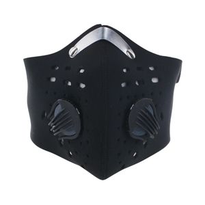 PM2.5 Yüz Maskesi Filtre Toz Geçirmez Aktif Karbon Filtresi Sağlık Ağız Yüz Maskesi W / Filtre Pad Anti Sis
