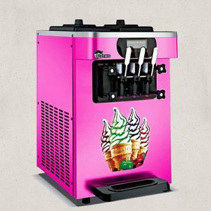 Dondurma makinesi 18-22L / H dondurulmuş yoğurt dondurma makinesi ile LCD ekran ticari yumuşak servis dondurma makinesi