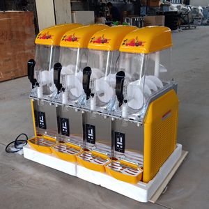 Dondurma Slush Makinesi 1500W Donma Dört Tanklar 48 litreye Ticari Kar Erime Snack Makinesi İçecek Meyve Suyu Soğuk İçecek Dispenseri