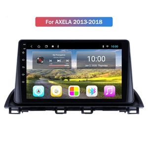 Android Araba Radyo Video Multimedya Sistemi 2 + 32G Mazda Axela 2013-2018 Için 10 inç Mavi Ray GPS Navigasyon TV Kutusu OBD2