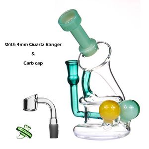 Кальяны Handy Glass Bong Масленная труба водяная труба 14 мм с Quartz Banger New Design Bongs Dab