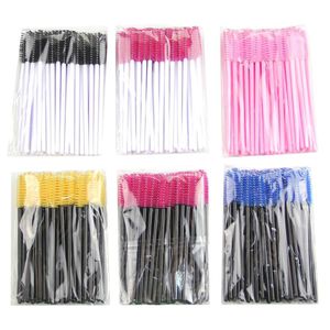 Eyelash brushes Makeup brushes Disposable Mascara Wands Applicator Spoolers Eye Lashes Cosmetic Brush Makeup Tools DHL Free