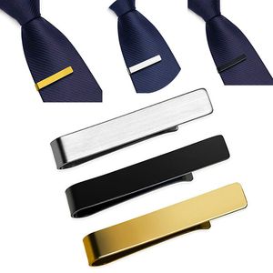 Простые галстуки зажимы из нержавеющей стали галстуки бары галстуки деловая свадьба формальные пустые бары жениха мужские клип подарок