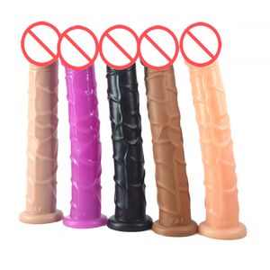 Женский Masturbators Long большой дилдо Вагинальные Стимулировать Поддельные пениса анальный секс игрушки для женщин, взрослых товаров