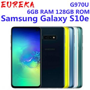 Samsung Galaxy S10E G970U 128GB Orijinal Unlocked Android Cep Telefonu Qualcomm Octa Çekirdek 5.8 
