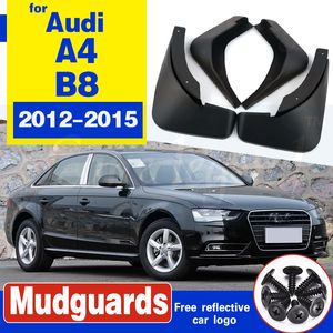 Mud Flaps For Audi A4 B8 2012-2015 Facelifted Mudflaps Splash Guards Mud Flap Front Rear Mudguards Fender Accessories 2013 2014