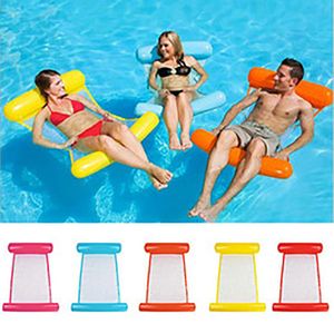 Summer Inflatable Floating Row Chair Floating Bed Float Mattresses Beach Foldable Swimming Pool Fruit Chair Hammock Water Sport Mattress