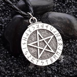 Vintage Pentagram Kolye Dini Kolye Je Shield David Jewelry'nin Yıldızı En İyi Arkadaşlar Charm Kolye
