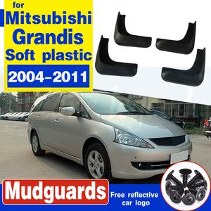 Car Front Rear Soft plastic Mudguard Mud Flaps Fender Mudguards Splash Guard For Mitsubishi Grandis 2004-2011 2006 2007 2009