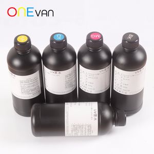 Uma garrafa de tinta macia 500ml, cabeça de impressão Impressora UV para luzes LED, R1390 R1800 L800 L1800 Impressora UV A3 / A4UV