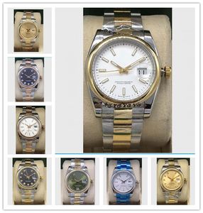 Наручные часы унисекс, механические, 36 мм, 116201, 116203, 178240, 126203, 18-каратное золото, нержавеющая сталь, бриллиант, автоматические модные мужские часы, женские часы