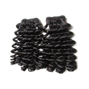 Оформление Super Double Chards Человеческие волосы Пакеты Свободные Curl 2 Шт. Лот Продажа Необработанные Девы Волосы Натуральный Цвет