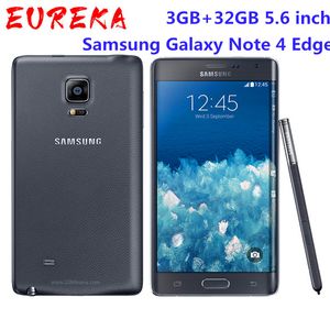 Оригинальный Samsung Galaxy Note 4 Edge N915A N915T N915P N915V N915F 3 ГБ/32 ГБ 5,6-дюймовый 16-мегапиксельный разблокированный восстановленный телефон