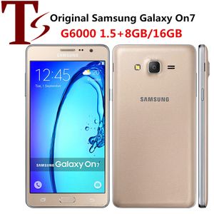 Восстановленная оригинальная Samsung Galaxy On7 G6000 Dual SIM 5,5-дюймовый четырехъядерный Core 1.5GB RAM 8 ГБ / 16 ГБ ROM Мобильный мобильный телефон