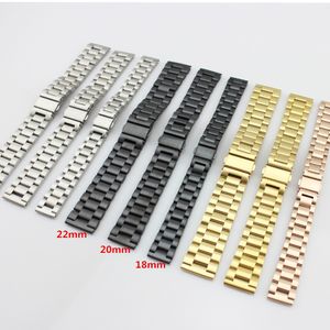 18mm 20mm 22mm Stainless Steel Watch Band Strap for Samsung Galaxy Watch 42 46mm GEAR S3 Active2 Classic With Quick Release Pins