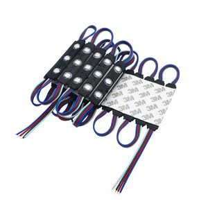 RGB SMD 5050 3 Светодиодный модуль освещения DC 12V IP68 водонепроницаемый 0.72W Красочный светодиодные модули Рекламный знак лампа полосы света