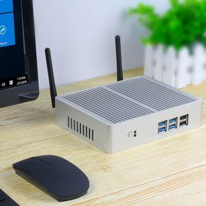 Freeshipping Intel Çekirdek I3 7100U I5 7200U I7 4500U Mini PC Windows 10 Nettop 4 K HTPC Ofis Bilgisayar HD-MI VGA 4X USB3.0 2x USB2.0 WiFi