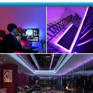 Freeshipping 5M 10M LED Strip 2835 IP65 Waterproof Luces RGB Stripe LED Light Flexible Ribbon Stripe DC 12V RGB Diode Tape WIFI Controller