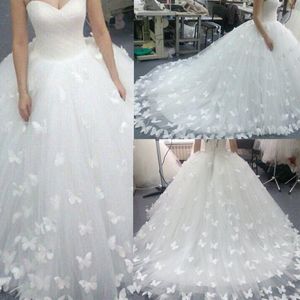 Butterfly Wedding Dresses Off Shoulders Wedding Dress Open Back Bridal Dress Summer Custom bridal Dress Robes De Mariee