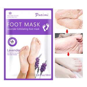 Pedikür Ayak Maskesi Pedikür Ayak Maskesi Spa Maskesi Spa Bakımı Pedikür Çorapları Ölü Cilt Ayak Bakımını Kaldır 10 PCS