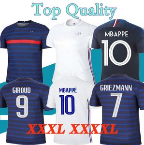 2021 Francia formaları deplasman ZIDane 20 21 Fransız GRIEZMANN futbol forması POGBA Futbol formaları PAVARD KANTE MBAPPE maillot de foot