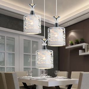 Kristal avizeler kolye lamba ile led E27 Modern basit demir kristal avize Işıklar Salon Yemek Cam Tavan ışık parıltı