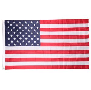 90 * 150 cm ABD Bayrakları Amerikan Bayrağı ABD Bahçe Ofis Afiş Bayrakları 3x5 FT Afiş Yüksek Kaliteli Yıldız Çizgili Polyester Sağlam Bayrak DBC BH3993