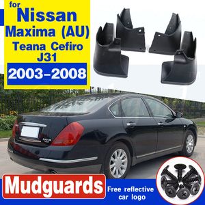 Car Mud Flaps For Nissan Maxima (AU) Teana Cefiro J31 2003-2008 Splash Guards Mud Flap Mudguards Fender 2007 2006 2005 2004