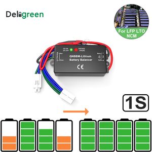 LED gösterge 1S Pil Ekolayzer Tek Hücre Li iyon LiFePO4 LTO NCM Polimer 18650 DIY Aktif BMS Pil Dengeleyici ile